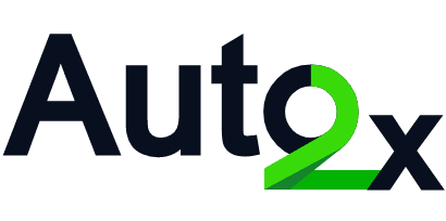 Auto2x, automotive research logo