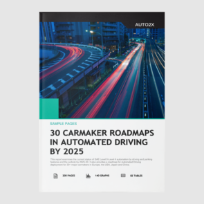 30 Carmakers Roadmaps in automated driving by 2025 report cover