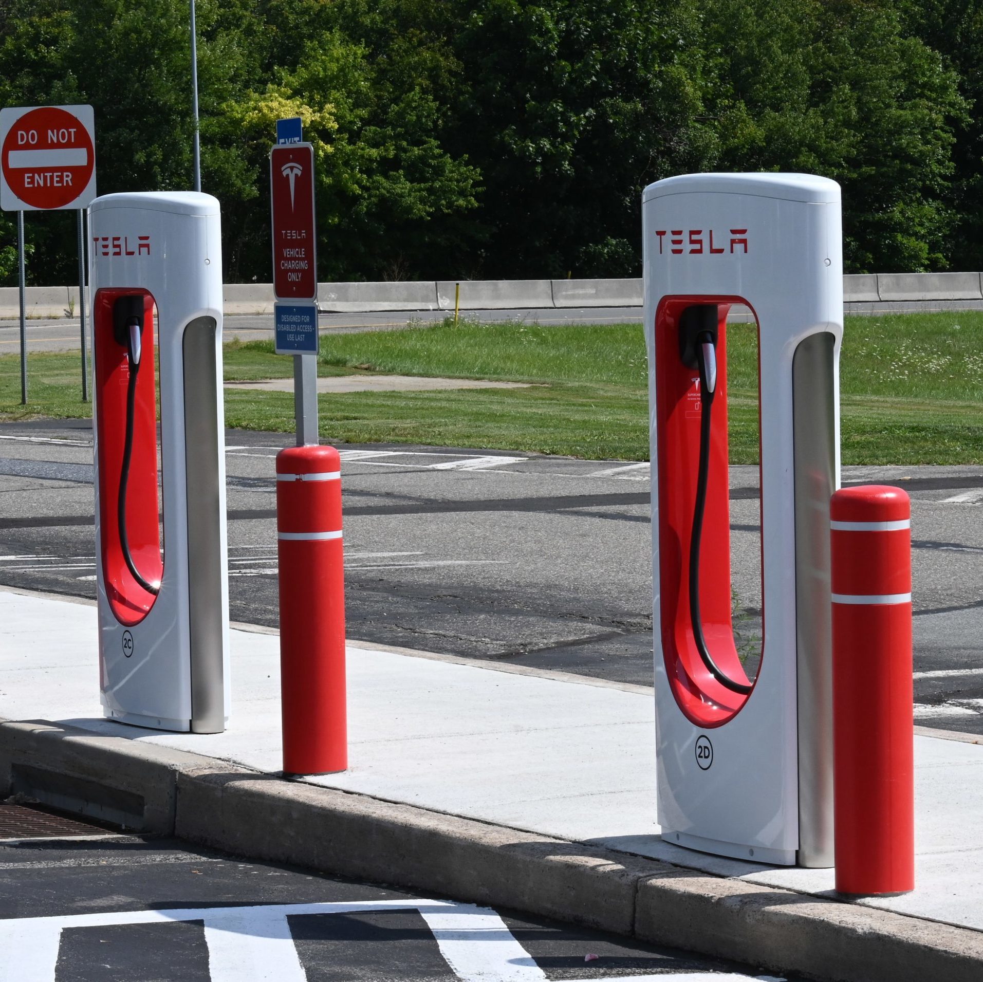 Tesla charging station